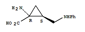 (1r,2s)-(9ci)-1-氨基-2-[(苯基氨基)甲基]-環(huán)丙烷羧酸結(jié)構(gòu)式_244233-42-9結(jié)構(gòu)式