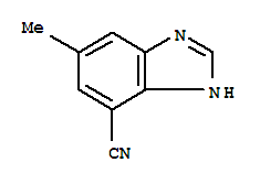 1H-benzimidazole-4-carbonitrile,6-methyl-(9ci) Structure,245096-16-6Structure