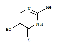 4(1H)-pyrimidinethione, 5-hydroxy-2-methyl-(8ci,9ci)Structure,24611-14-1Structure 4(1H)-pyrimidinethione, 5-hydroxy-2-methyl-(8ci,9ci) Structure,24611-14-1Structure