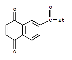 1,4-Naphthalenedione, 6-(1-oxopropyl)-(9ci)Structure,250126-54-6Structure 1,4-Naphthalenedione, 6-(1-oxopropyl)-(9ci) Structure,250126-54-6Structure