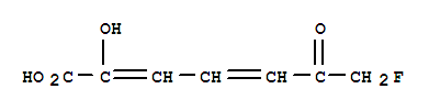2,4-Heptadienoic acid, 7-fluoro-2-hydroxy-6-oxo-Structure,250383-95-0Structure 2,4-Heptadienoic acid, 7-fluoro-2-hydroxy-6-oxo- Structure,250383-95-0Structure