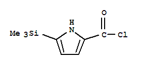 (9ci)-5-(三甲基甲硅烷基)-1H-吡咯-2-羰酰氯結(jié)構(gòu)式_250722-66-8結(jié)構(gòu)式