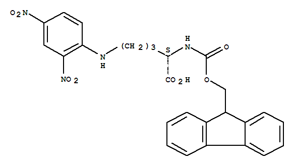 FMOC-ORN(DNP)-OH結構式_252049-04-0結構式