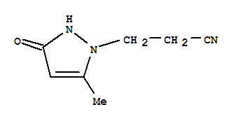 (9ci)-2,3-二氫-5-甲基-3-氧代-1H-吡唑-1-丙腈結(jié)構(gòu)式_252308-56-8結(jié)構(gòu)式