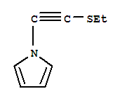 (9ci)-1-[(乙基硫代)乙炔]-1H-吡咯結(jié)構(gòu)式_254987-13-8結(jié)構(gòu)式