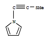(9ci)-1-[(甲基硫代)乙炔]-1H-吡咯結(jié)構(gòu)式_254987-37-6結(jié)構(gòu)式