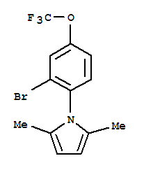 1-[2-溴-4-(三氟甲氧基)苯基]-2,5-二甲基-1H-吡咯結(jié)構(gòu)式_257285-02-2結(jié)構(gòu)式
