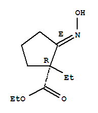 (1r,2e)-1-乙基-2-(羥基亞氨基)-環(huán)戊烷羧酸乙酯結構式_258834-17-2結構式