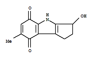(9ci)-1,2,3,4-四氫-3-羥基-7-甲基-環(huán)戊并[b]吲哚-5,8-二酮結(jié)構(gòu)式_261163-69-3結(jié)構(gòu)式