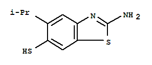 6-Benzothiazolethiol,2-amino-5-(1-methylethyl)-(9ci)Structure,261709-32-4Structure 6-Benzothiazolethiol,2-amino-5-(1-methylethyl)-(9ci) Structure,261709-32-4Structure