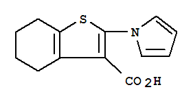 2-(1H-吡咯-1-基)-4,5,6,7-四氫-1-苯并噻吩-3-羧酸結構式_26176-21-6結構式