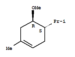 (4s,5r)-(9ci)-5-甲氧基-1-甲基-4-(1-甲基乙基)-環(huán)己烯結(jié)構(gòu)式_261760-27-4結(jié)構(gòu)式