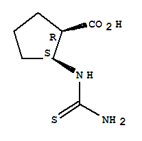 (1r,2s)-rel-(9ci)-2-[(氨基硫氧代甲基)氨基]-環(huán)戊烷羧酸結(jié)構(gòu)式_261904-56-7結(jié)構(gòu)式