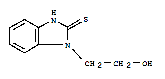 (9ci)-1,3-二氫-1-(2-羥基乙基)-2H-苯并咪唑-2-硫酮結(jié)構(gòu)式_26345-73-3結(jié)構(gòu)式