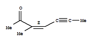 3-Hepten-5-yn-2-one, 3-methyl-, (3z)-(9ci)Structure,264920-90-3Structure 3-Hepten-5-yn-2-one, 3-methyl-, (3z)-(9ci) Structure,264920-90-3Structure