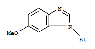 (9ci)-1-乙基-6-甲氧基-1H-苯并咪唑結(jié)構(gòu)式_26530-91-6結(jié)構(gòu)式