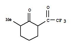 Cyclohexanone, 2-methyl-6-(trifluoroacetyl)-(9ci)Structure,266309-20-0Structure Cyclohexanone, 2-methyl-6-(trifluoroacetyl)-(9ci) Structure,266309-20-0Structure