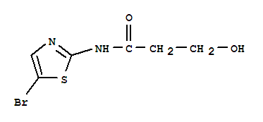 Propanamide, n-(5-bromo-2-thiazolyl)-3-hydroxy-Structure,267653-87-2Structure Propanamide, n-(5-bromo-2-thiazolyl)-3-hydroxy- Structure,267653-87-2Structure