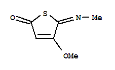 (9ci)-4-甲氧基-5-(甲基亞氨基)-2(5H)-噻吩酮結(jié)構(gòu)式_268213-32-7結(jié)構(gòu)式