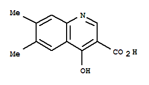 3-Quinolinecarboxylicacid,4-hydroxy-6,7-dimethyl-(8ci)Structure,26893-24-3Structure 3-Quinolinecarboxylicacid,4-hydroxy-6,7-dimethyl-(8ci) Structure,26893-24-3Structure