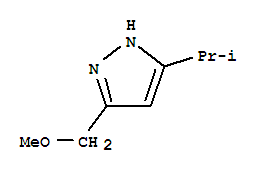 (9ci)-3-(甲氧基甲基)-5-(1-甲基乙基)-1H-吡唑結(jié)構(gòu)式_270585-21-2結(jié)構(gòu)式
