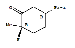 (2r,5r)-(9ci)-2-氟-2-甲基-5-(1-甲基乙基)-環(huán)己酮結(jié)構(gòu)式_272114-52-0結(jié)構(gòu)式
