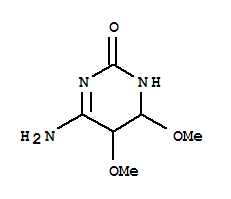 (9ci)-4-氨基-5,6-二氫-5,6-二甲氧基-2(1H)-嘧啶酮結(jié)構(gòu)式_272781-96-1結(jié)構(gòu)式