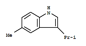 Indole, 3-isopropyl-5-methyl-(8ci)Structure,27321-32-0Structure Indole, 3-isopropyl-5-methyl-(8ci) Structure,27321-32-0Structure