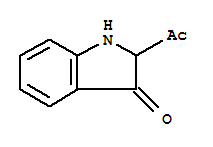 (9ci)-2-乙?；?1,2-二氫-3H-吲哚-3-酮結(jié)構(gòu)式_27545-06-8結(jié)構(gòu)式