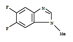 (9ci)-5,6-二氟-1-甲基-1H-苯并咪唑結構式_279231-43-5結構式