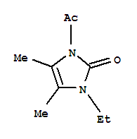 2H-imidazol-2-one, 1-acetyl-3-ethyl-1,3-dihydro-4,5-dimethyl-Structure,281194-75-0Structure 2H-imidazol-2-one, 1-acetyl-3-ethyl-1,3-dihydro-4,5-dimethyl- Structure,281194-75-0Structure