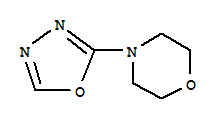 Morpholine, 4-(1,3,4-oxadiazol-2-yl)-Structure,28317-99-9Structure Morpholine, 4-(1,3,4-oxadiazol-2-yl)- Structure,28317-99-9Structure