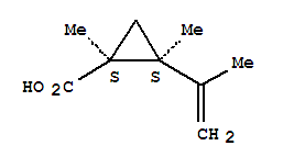 (1r,2r)-rel-(9ci)-1,2-二甲基-2-(1-甲基乙烯)-環(huán)丙烷羧酸結(jié)構(gòu)式_284471-44-9結(jié)構(gòu)式