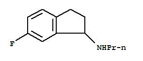 (9ci)-6-氟-2,3-二氫-n-丙基-1H-茚-1-胺結(jié)構(gòu)式_284477-77-6結(jié)構(gòu)式