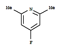 (9CI)-4-氟-2,6-二甲基-吡啶結構式_28489-31-8結構式