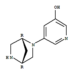 (9ci)-5-(1r,4r)-2,5-二氮雜雙環(huán)[2.2.1]庚-2-基-3-羥基吡啶結(jié)構(gòu)式_286943-84-8結(jié)構(gòu)式