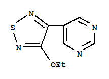 (9CI)-5-(4-乙氧基-1,2,5-噻二唑-3-基)-嘧啶結構式_287472-28-0結構式
