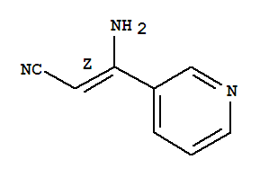 (2z)-(9ci)-3-氨基-3-(3-吡啶)-,2-丙烯腈結構式_287493-97-4結構式