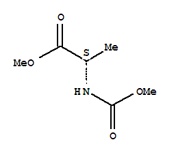 (9ci)-n-(甲氧基羰基)-L-丙氨酸甲酯結(jié)構(gòu)式_28819-00-3結(jié)構(gòu)式