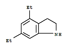 (9ci)-4,6-二乙基-2,3-二氫-1H-吲哚結構式_288458-59-3結構式