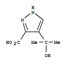 (9ci)-4-(1-羥基-1-甲基乙基)-1H-吡唑-3-羧酸結構式_289041-82-3結構式