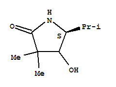 (5s)-(9ci)-4-羥基-3,3-二甲基-5-(1-甲基乙基)-2-吡咯烷酮結(jié)構(gòu)式_289622-52-2結(jié)構(gòu)式