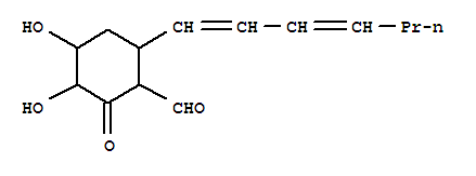 6-(1,3-庚二烯-1-基)-3,4-二羥基-2-氧代-環(huán)己烷羧醛結(jié)構(gòu)式_29119-03-7結(jié)構(gòu)式