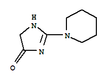 4H-imidazol-4-one, 1,5-dihydro-2-(1-piperidinyl)-(9ci)Structure,291519-21-6Structure 4H-imidazol-4-one, 1,5-dihydro-2-(1-piperidinyl)-(9ci) Structure,291519-21-6Structure