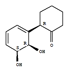 (2r)-(9ci)-2-[(5s,6r)-5,6-二羥基-1,3-環(huán)己二烯-1-基]-環(huán)己酮結(jié)構(gòu)式_291749-77-4結(jié)構(gòu)式