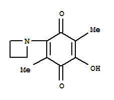 P-benzoquinone, 2-(1-azetidinyl)-5-hydroxy-3,6-dimethyl-(8ci)Structure,29441-87-0Structure P-benzoquinone, 2-(1-azetidinyl)-5-hydroxy-3,6-dimethyl-(8ci) Structure,29441-87-0Structure