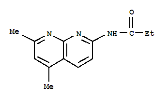 Propanamide, n-(5,7-dimethyl-1,8-naphthyridin-2-yl)-(9ci)Structure,296244-68-3Structure Propanamide, n-(5,7-dimethyl-1,8-naphthyridin-2-yl)-(9ci) Structure,296244-68-3Structure