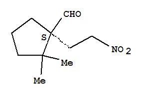 (1s)-(9ci)-2,2-二甲基-1-(2-硝基乙基)-環(huán)戊烷羧醛結構式_302338-13-2結構式