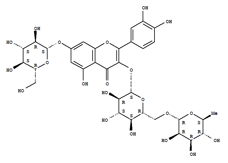 Quercetin 3-rutinoside 7-glucosideStructure,30311-61-6Structure Quercetin 3-rutinoside 7-glucoside Structure,30311-61-6Structure