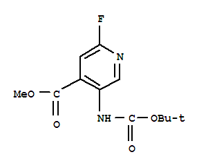 Methyl 5-(tert-butoxycarbonylamino)-2-fluoroisonicotinateStructure,305371-15-7Structure Methyl 5-(tert-butoxycarbonylamino)-2-fluoroisonicotinate Structure,305371-15-7Structure
